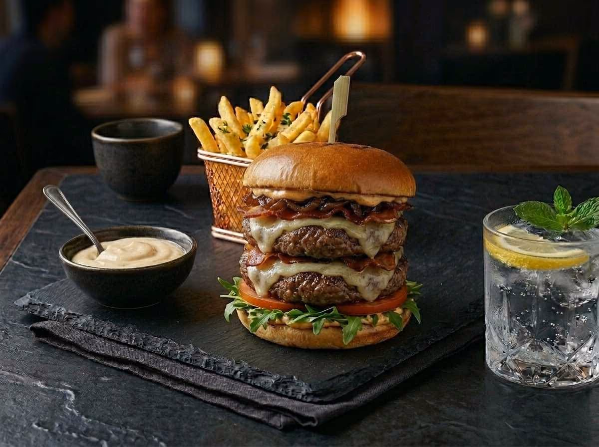 Double Beef Burger Meal